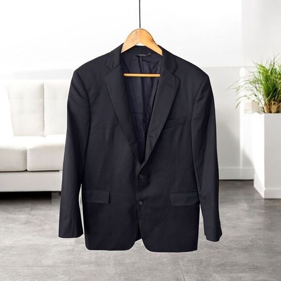 BROOKS BROTHERS size 40R / W34 Classic Navy Men's Blazer REGENT cupro - Picture 1 of 10